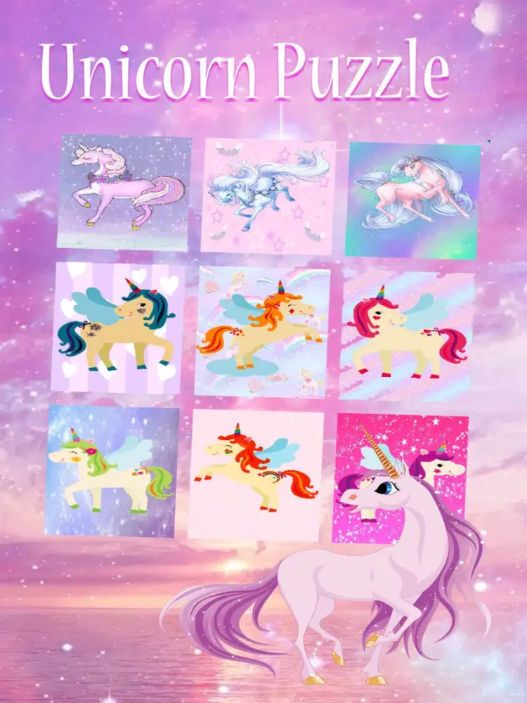 Captures d'écran de Jigsaw Game The Pony Unicorn Princess Baby Puzzle iPad 