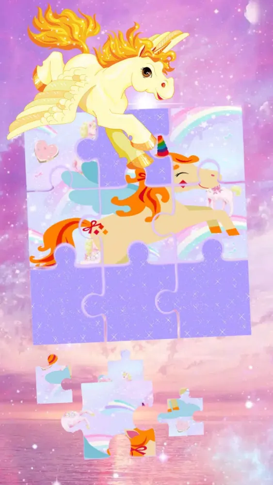 Captures d'écran de Jigsaw Game The Pony Unicorn Princess Baby Puzzle