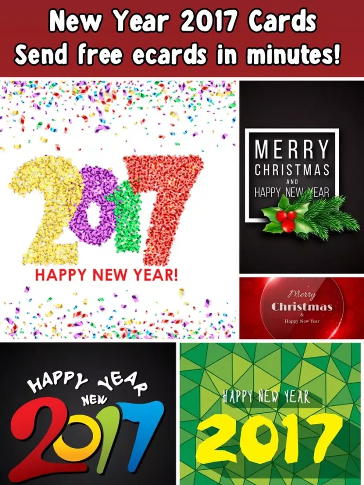 تصاویر New Year Cards 2017 iPad 