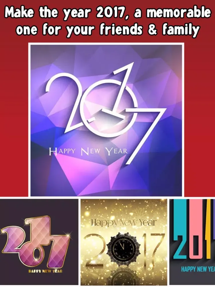 تصاویر New Year Cards 2017 iPad 