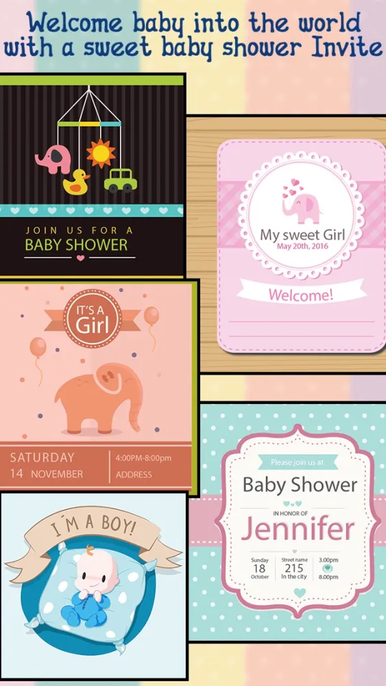 Screenshot di Baby Shower Invitations