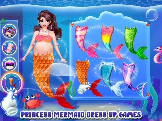 Mermaid Mom & Baby Care Games iPad  Screenshots
