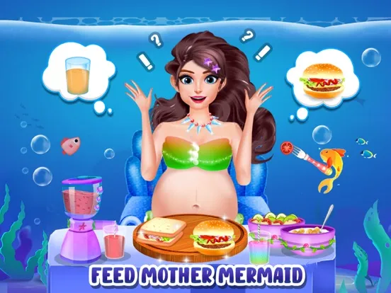Mermaid Mom & Baby Care Games iPad  Screenshots