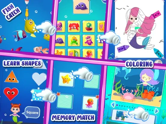 Mermaid Mom & Baby Care Games iPad  Screenshots