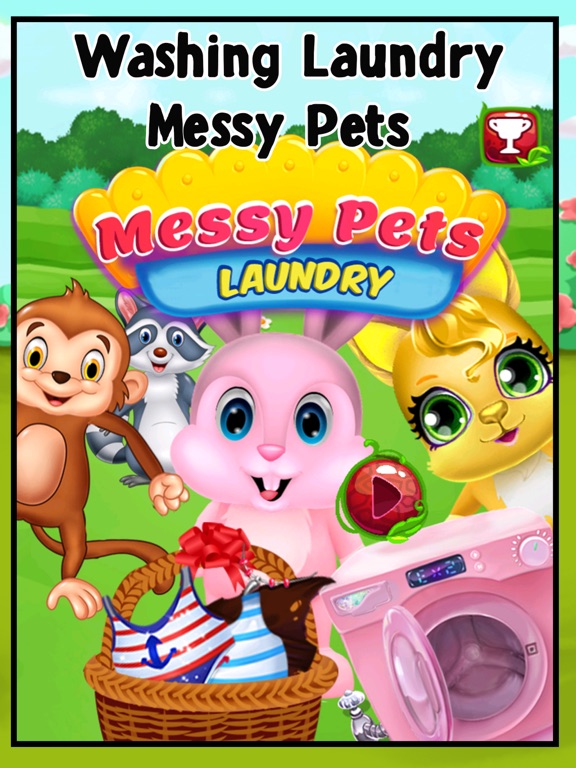 Messy Pets Daycare Washing Laundry iPad  سکرین شاٹس