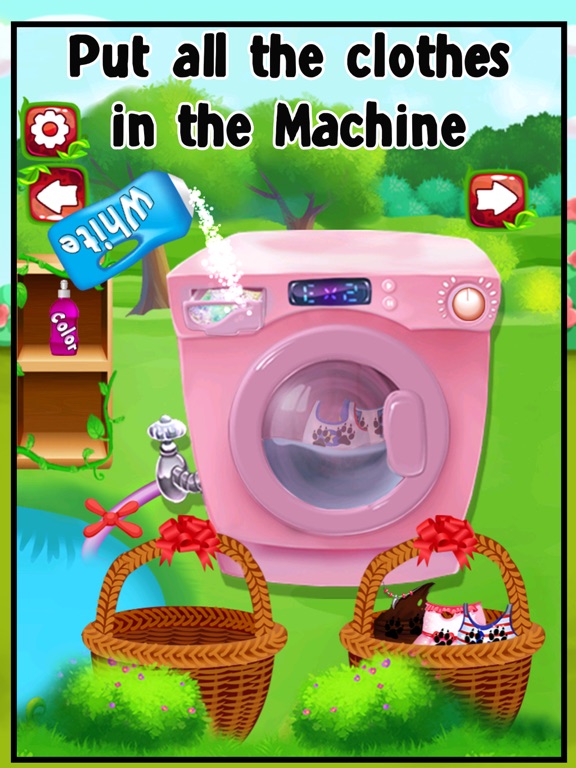 Messy Pets Daycare Washing Laundry iPad  سکرین شاٹس