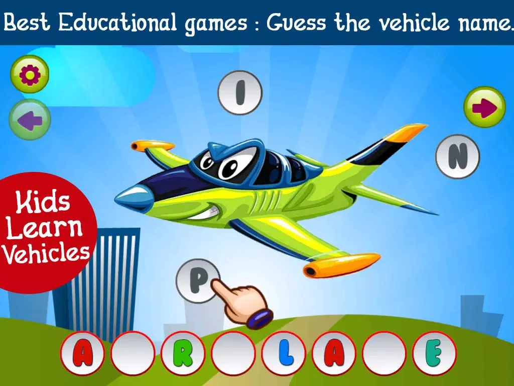 Capturas de tela do ABCD for Kids With Vehicles Learning iPad 