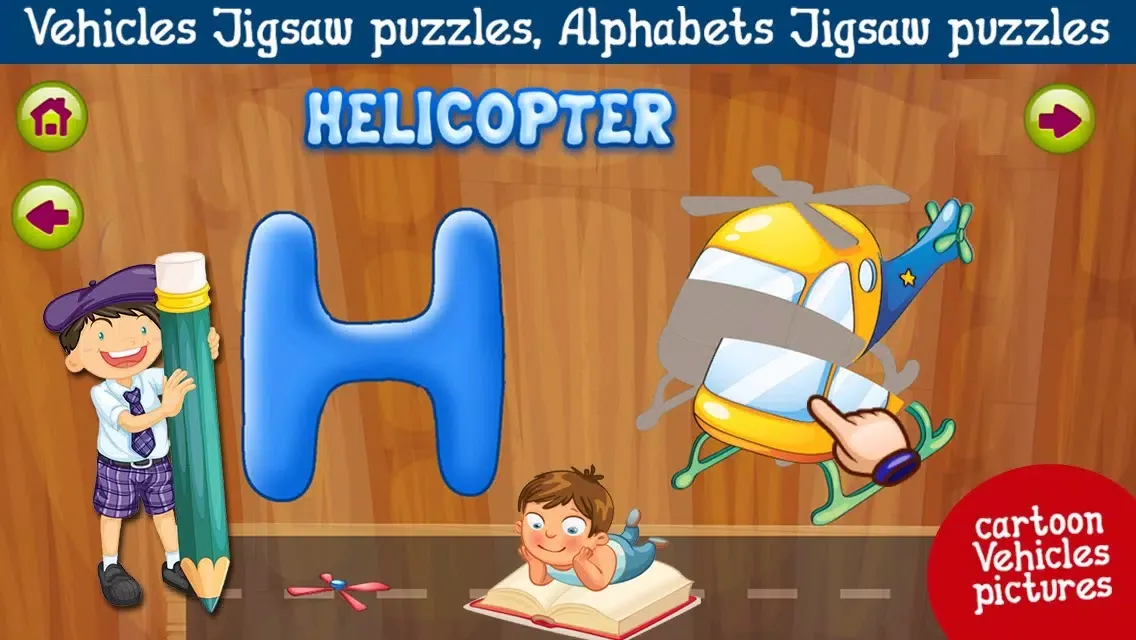 Capturas de tela do ABCD for Kids With Vehicles Learning