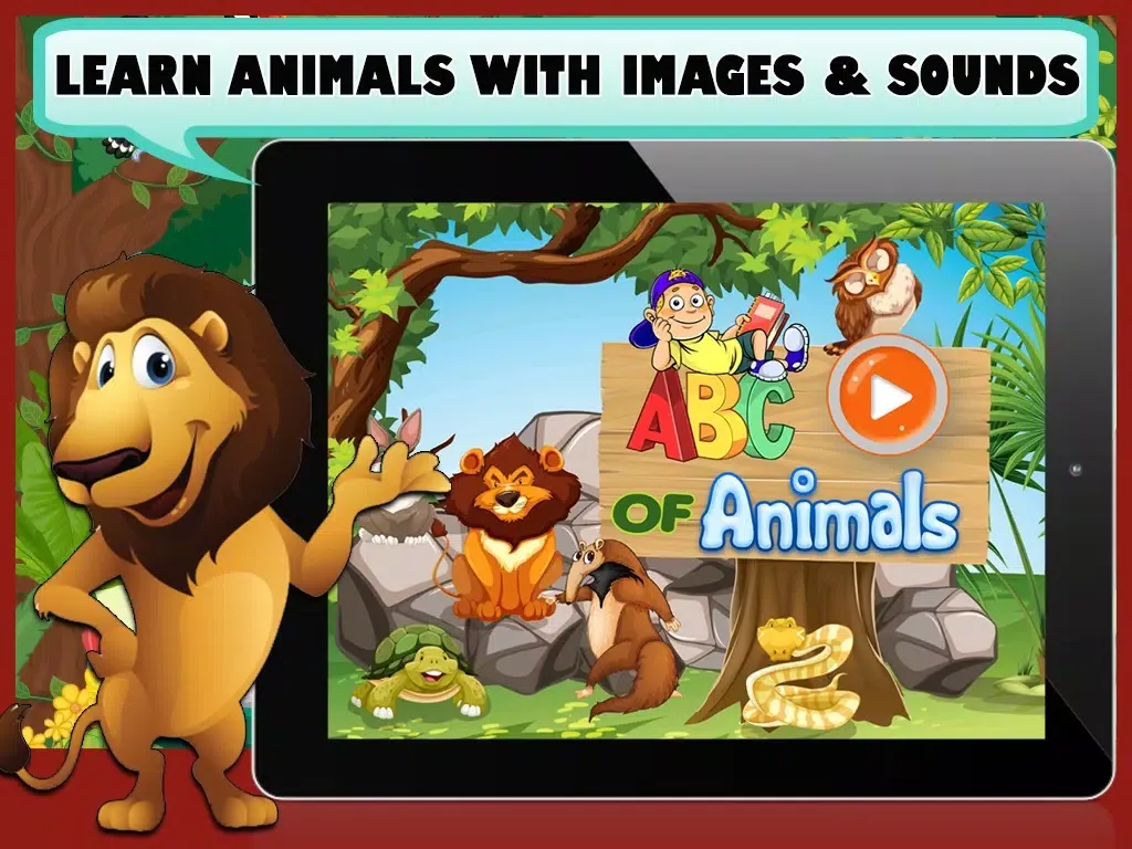 Learn Abc for kids with Animals iPad  स्क्रीनशॉट