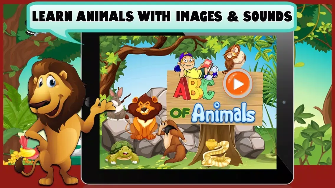 Learn Abc for kids with Animals स्क्रीनशॉट