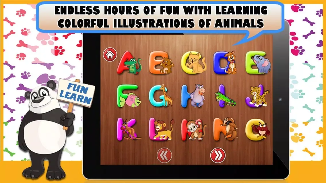 Learn Abc for kids with Animals स्क्रीनशॉट