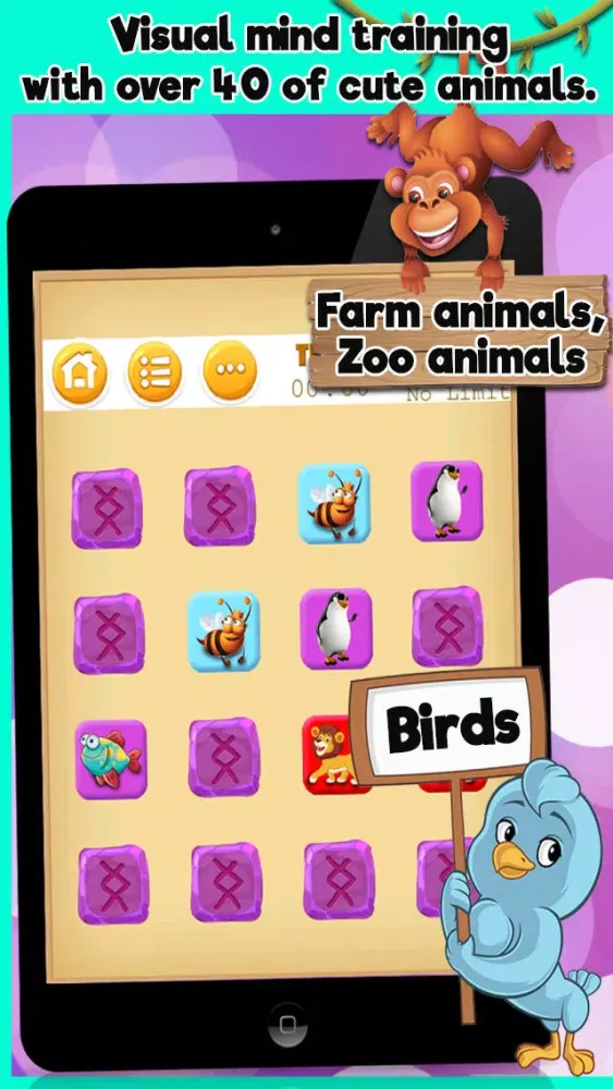 Animals Matching Pairs Game For Kids & Toddlers Screenshots