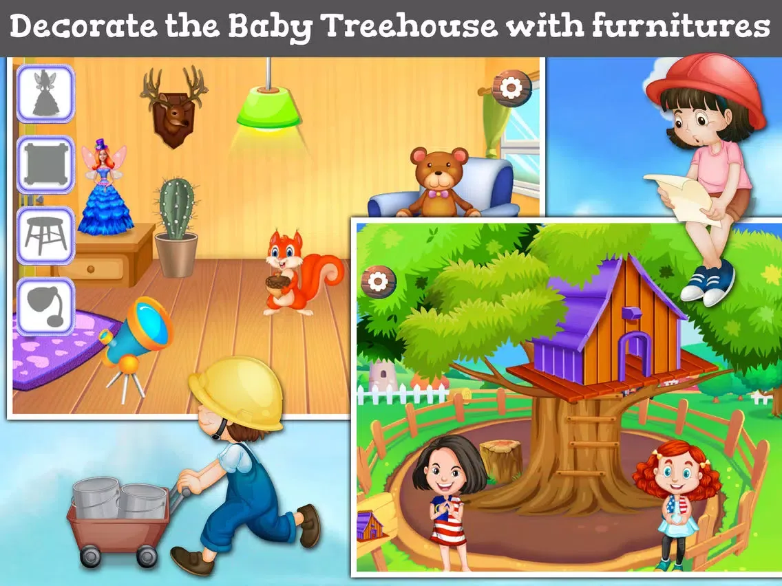Скриншоты Baby Build A Treehouse Adventures iPad 