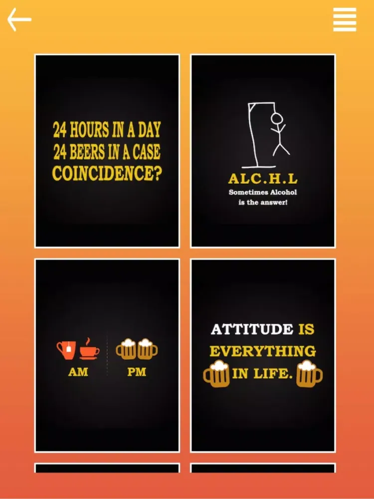 Zrzuty ekranu Funny Beer Quotes iPad 