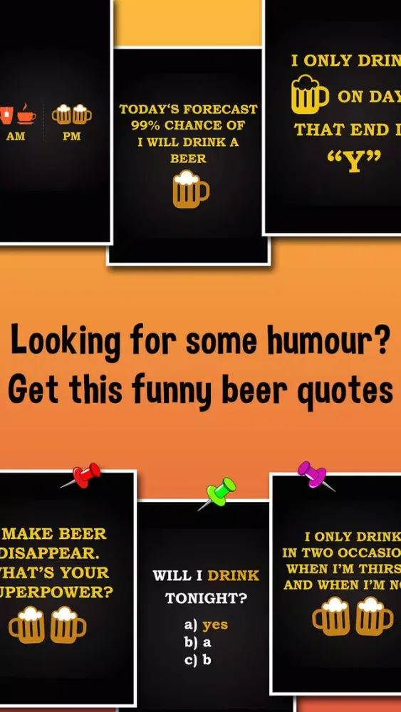 Zrzuty ekranu Funny Beer Quotes