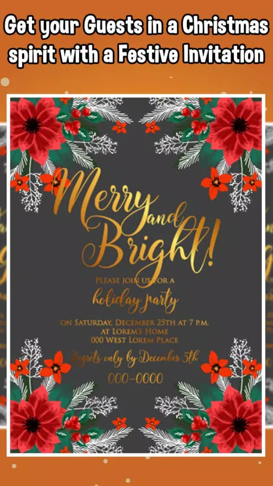 Captures d'écran de Christmas Party & Invitations