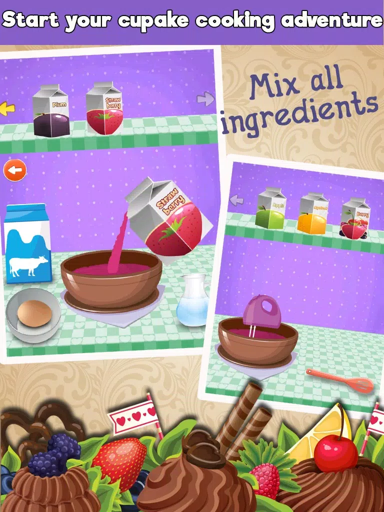 Crazy Cupcakes Maker Cooking games iPad  스크린샷