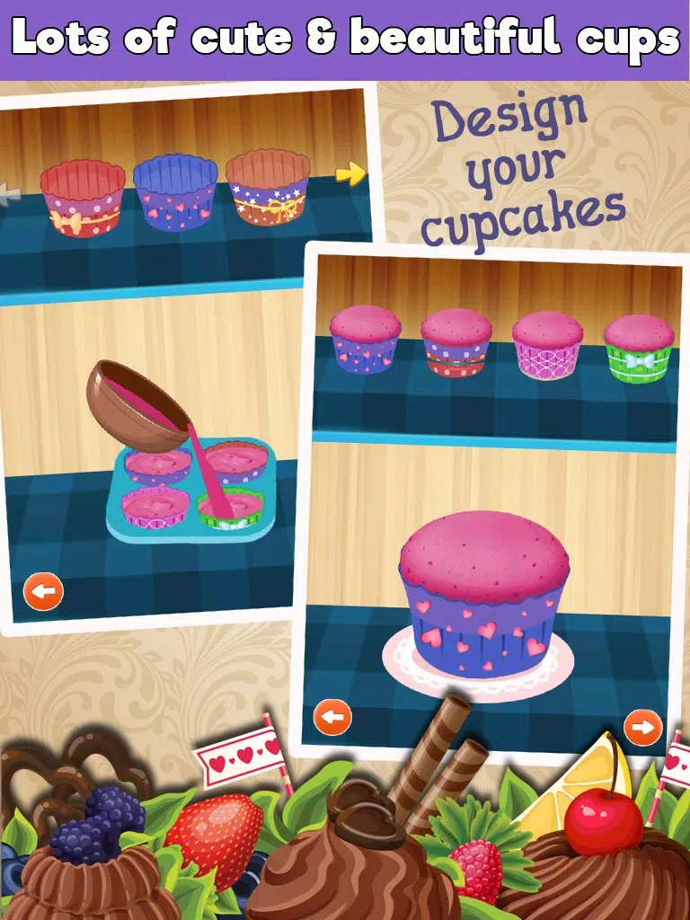 Crazy Cupcakes Maker Cooking games iPad  스크린샷
