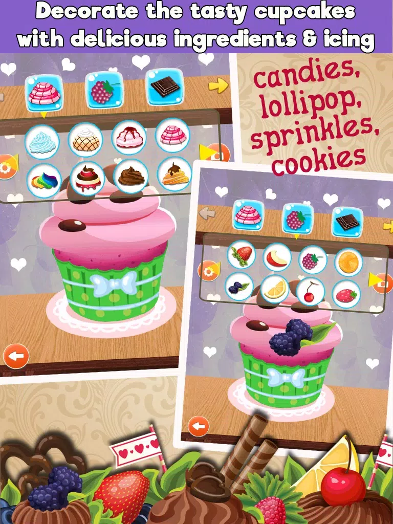 Crazy Cupcakes Maker Cooking games iPad  스크린샷