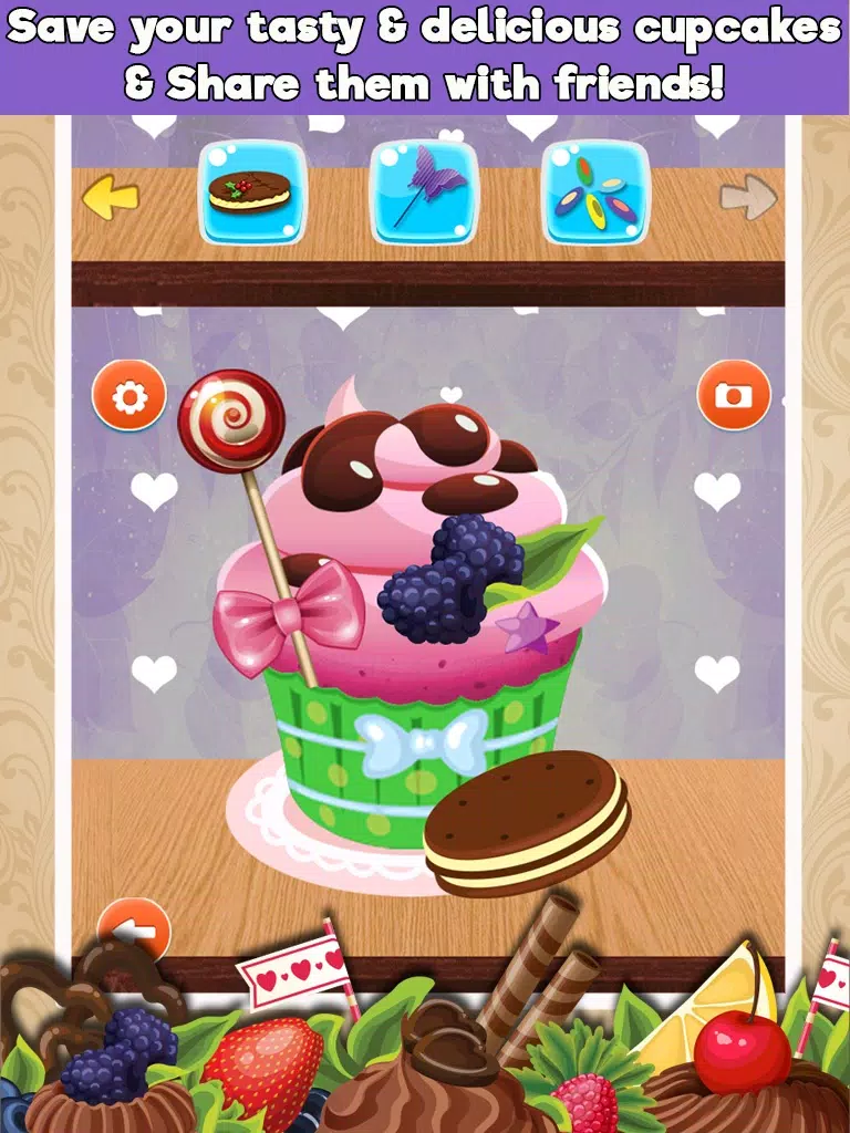Crazy Cupcakes Maker Cooking games iPad  스크린샷