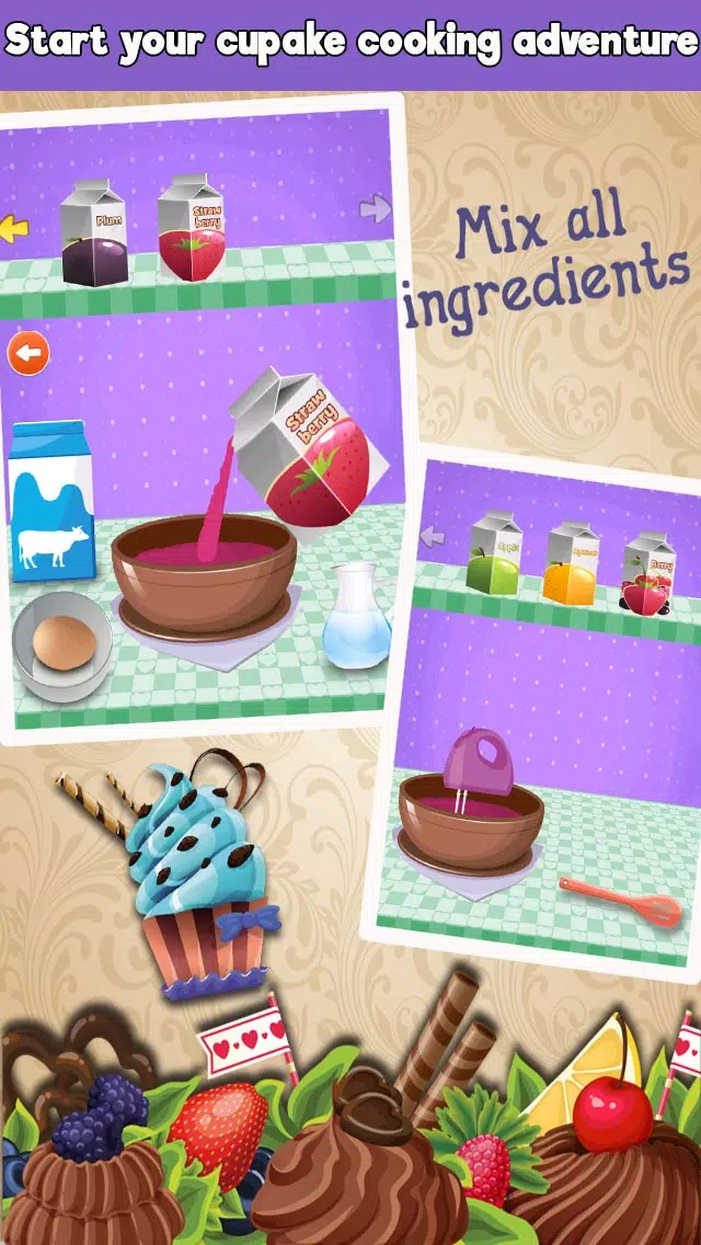 Crazy Cupcakes Maker Cooking games 스크린샷