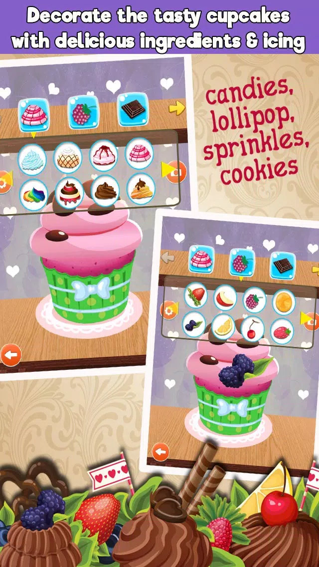 Crazy Cupcakes Maker Cooking games 스크린샷
