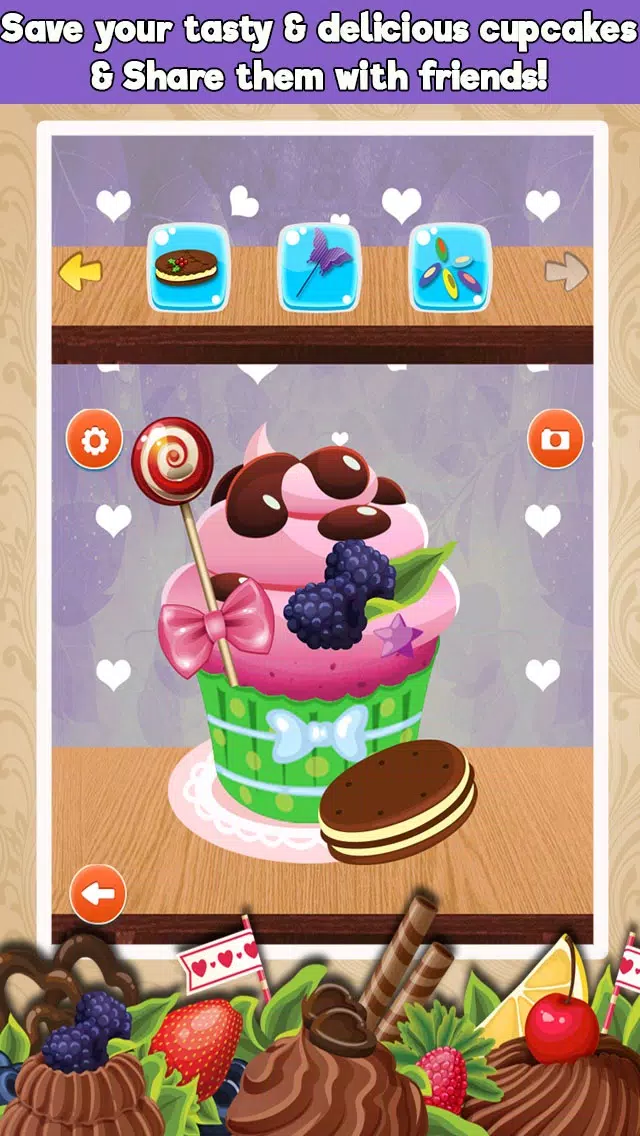 Crazy Cupcakes Maker Cooking games 스크린샷