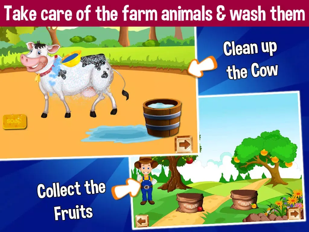 Скриншоты Daddy's Farm Little Helper - Farms, Animals & Harvesting iPad 