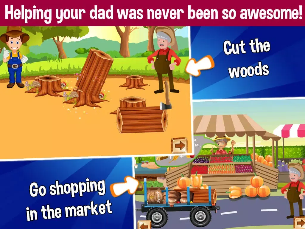 Скриншоты Daddy's Farm Little Helper - Farms, Animals & Harvesting iPad 