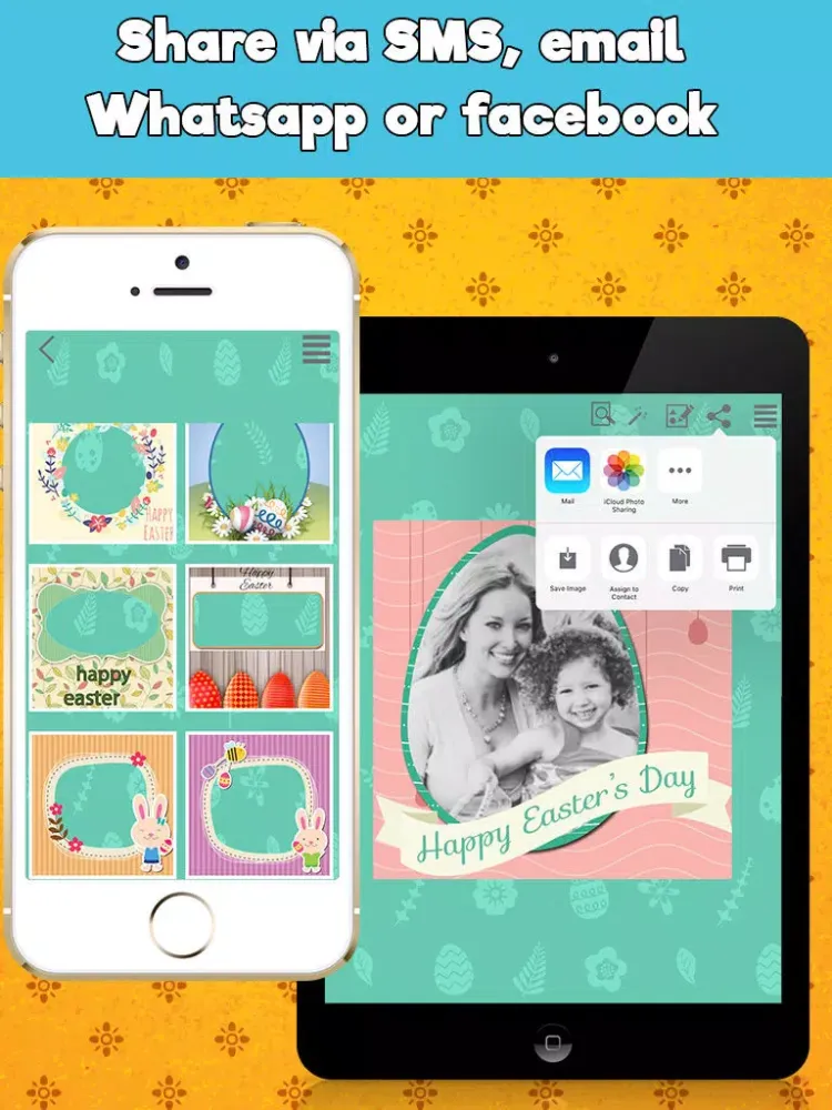 Happy Easter Frames Photo Editor iPad  スクリーンショット
