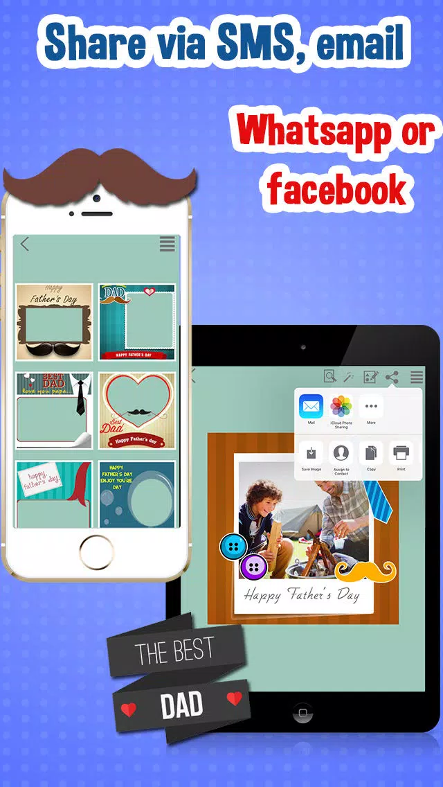 صور Fathers Day Photo Frames Editor