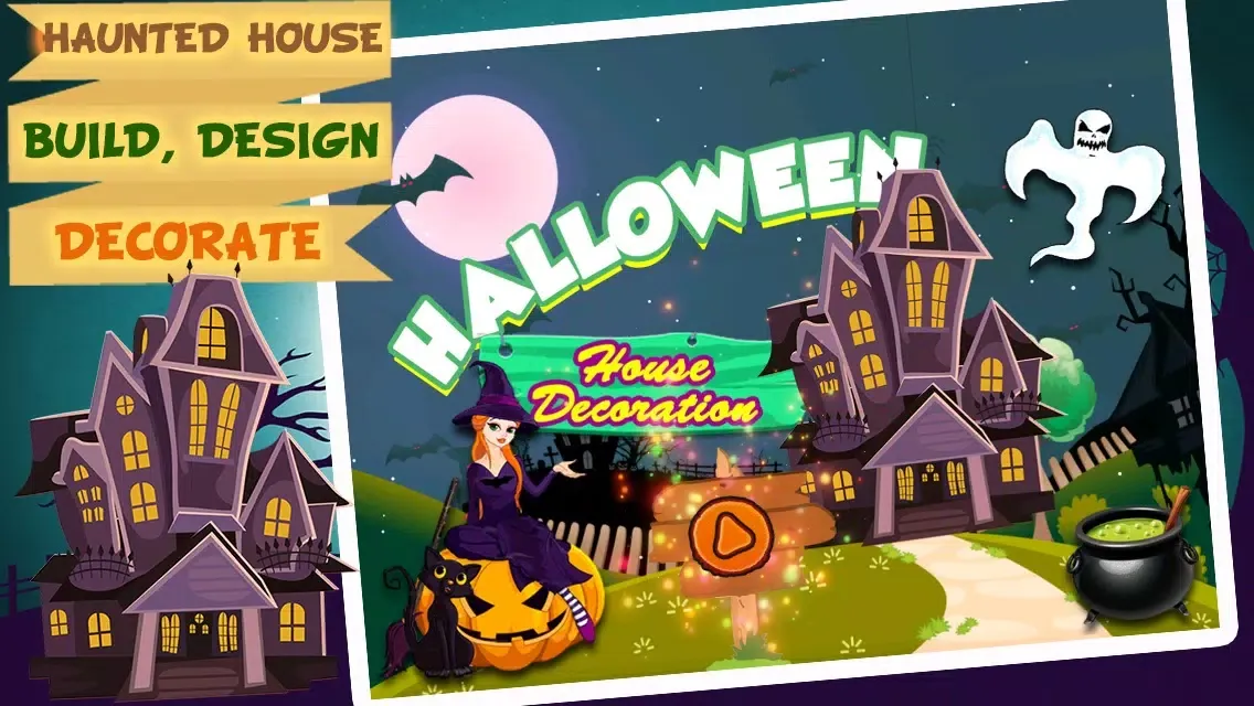 ภาพหน้าจอของ Halloween Haunted House Decoration