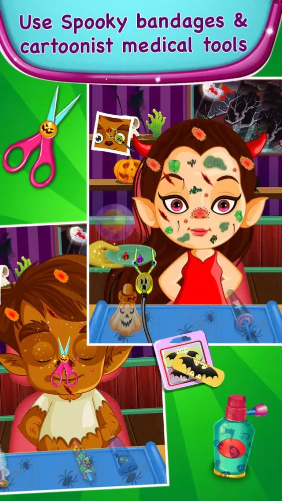 Halloween Monster Skin Doctor - Surgery Games سکرین شاٹس