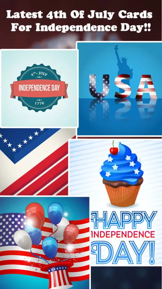 4th July Independence Day Cards & Greetings 스크린샷