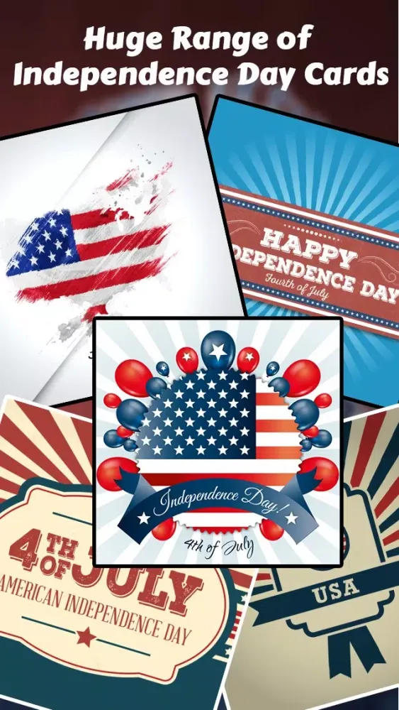 4th July Independence Day Cards & Greetings 스크린샷