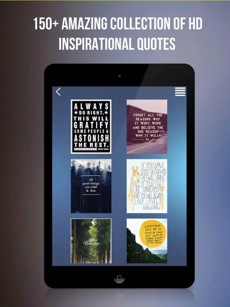 Ảnh chụp màn hình của Motivationa Wallpapers iPad 