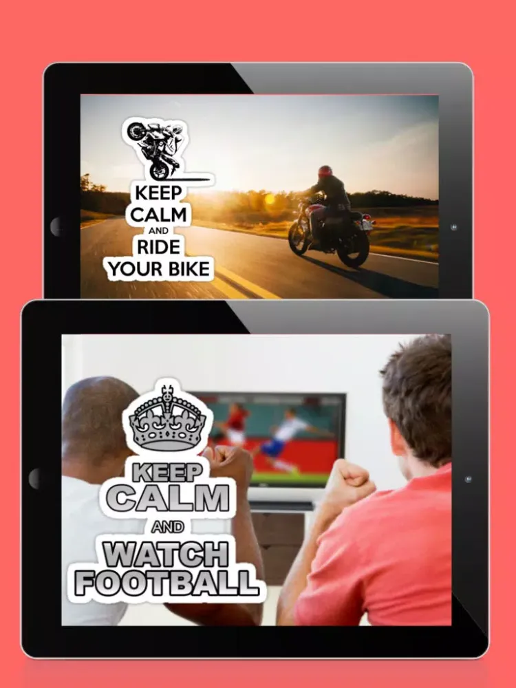 Capturas de tela do Free Keep Calm Stickers iPad 