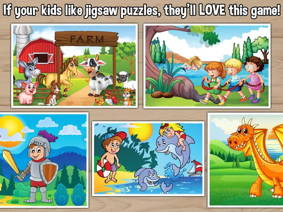 Capturas de tela do Jigsaw Puzzles for Toddlers & Kids Free iPad 