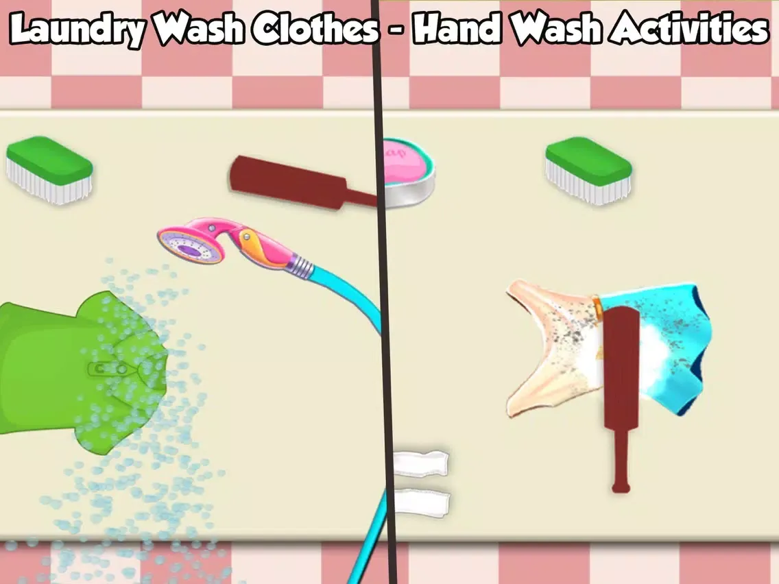 Kids Laundry Washing Clothes For Girls iPad  Screenshots