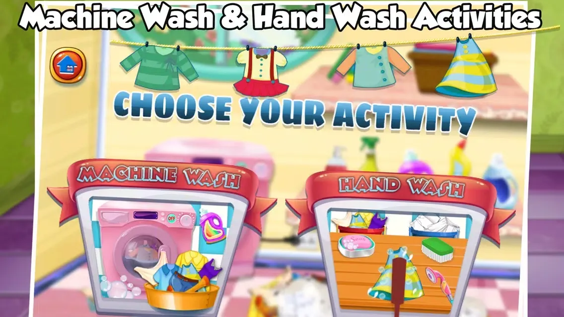 Kids Laundry Washing Clothes For Girls Screenshots