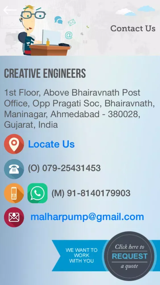 Captures d'écran de Creative Engineers - Malhar Pumps