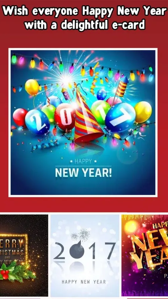 Happy New Year 2017 Cards Free Screenshots