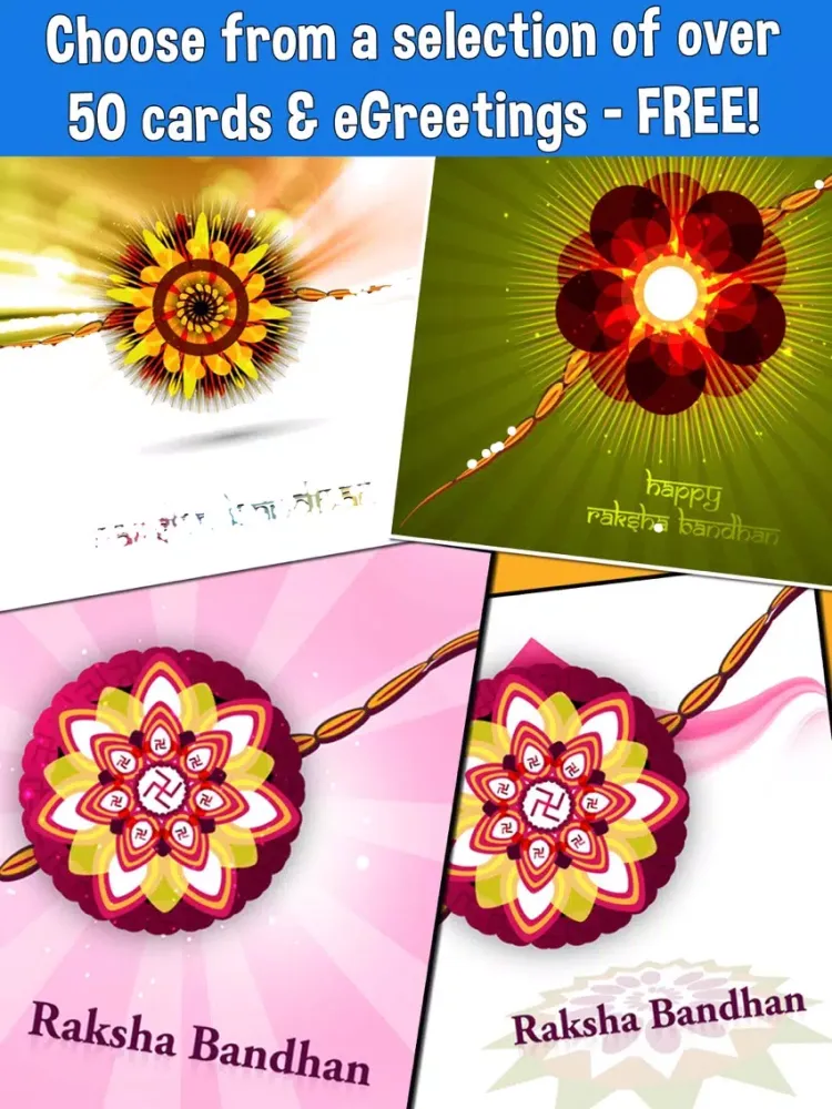 Capturas de pantalla de Happy Rakshabandhan Cards, Wishes & Greetings Free iPad 