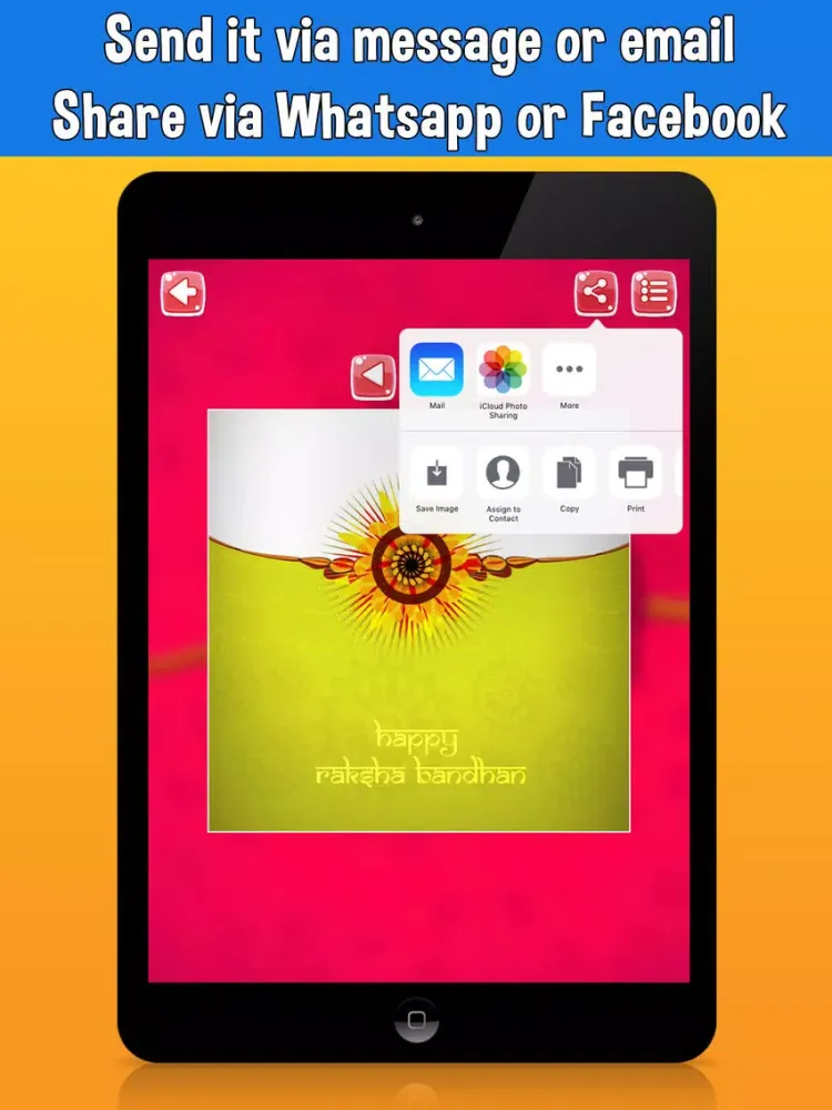 Capturas de pantalla de Happy Rakshabandhan Cards, Wishes & Greetings Free iPad 