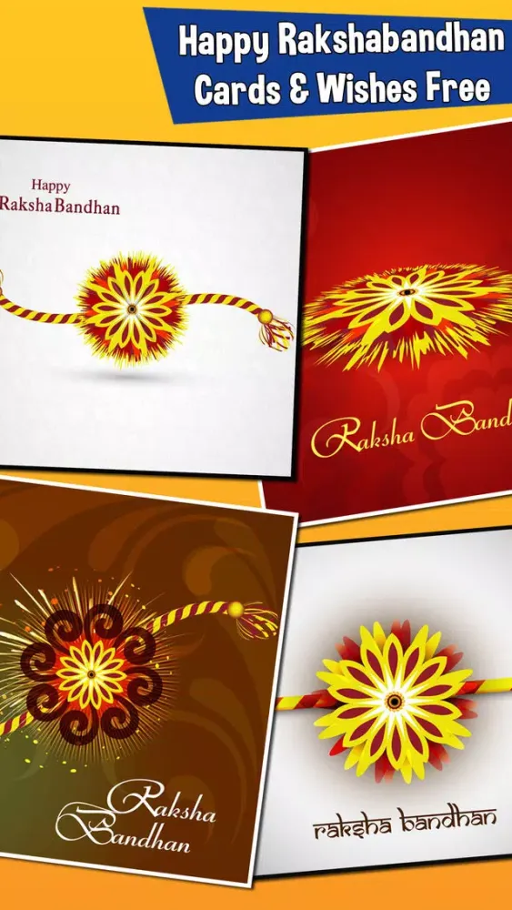 Capturas de pantalla de Happy Rakshabandhan Cards, Wishes & Greetings Free