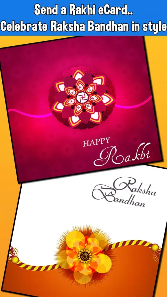 Capturas de pantalla de Happy Rakshabandhan Cards, Wishes & Greetings Free