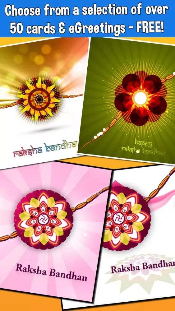 Capturas de pantalla de Happy Rakshabandhan Cards, Wishes & Greetings Free