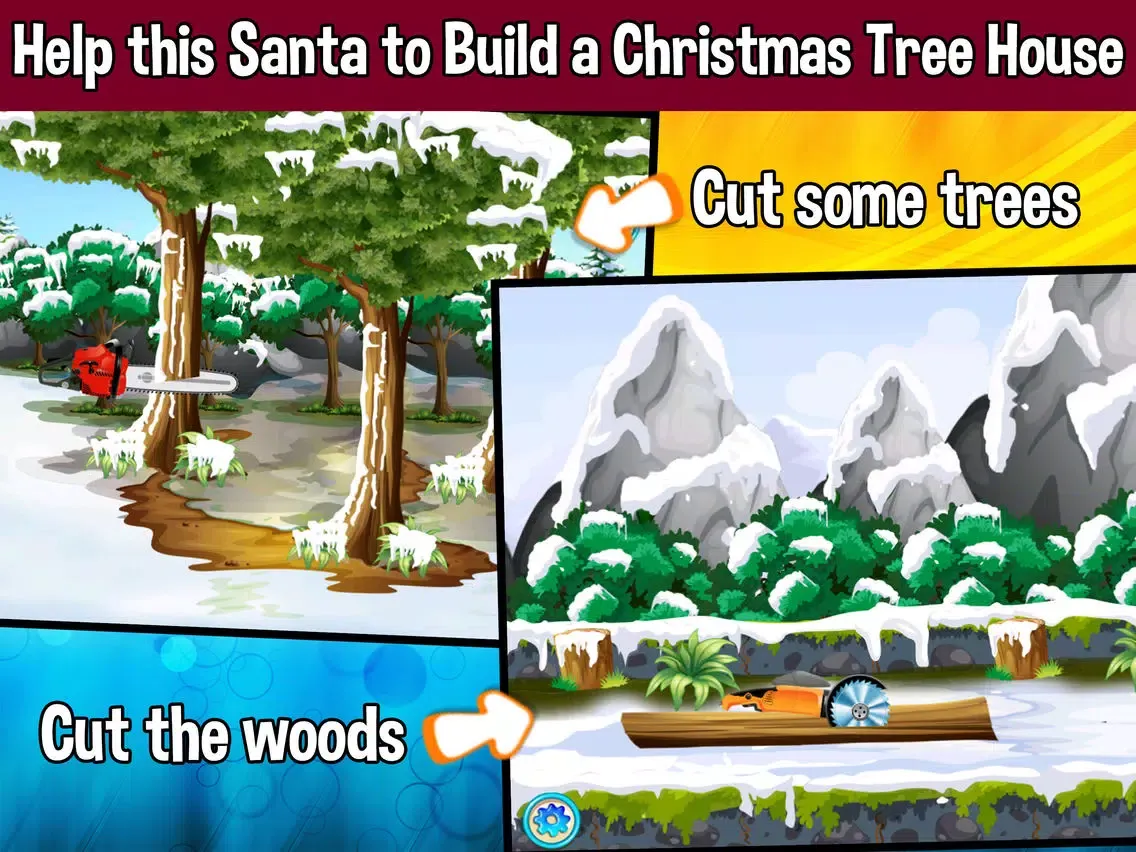 تصاویر Santa's Christmas Treehouse Builder iPad 