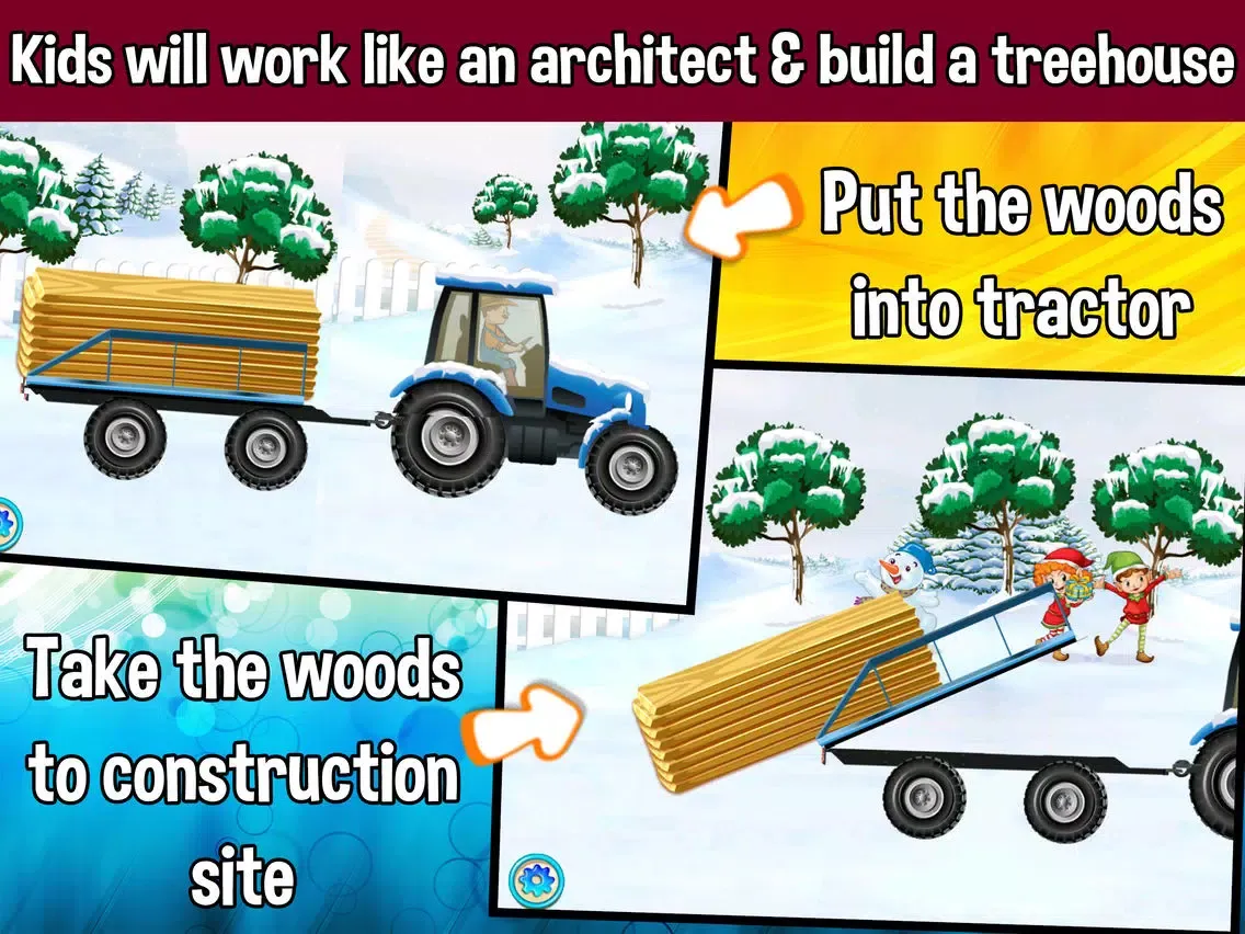 تصاویر Santa's Christmas Treehouse Builder iPad 