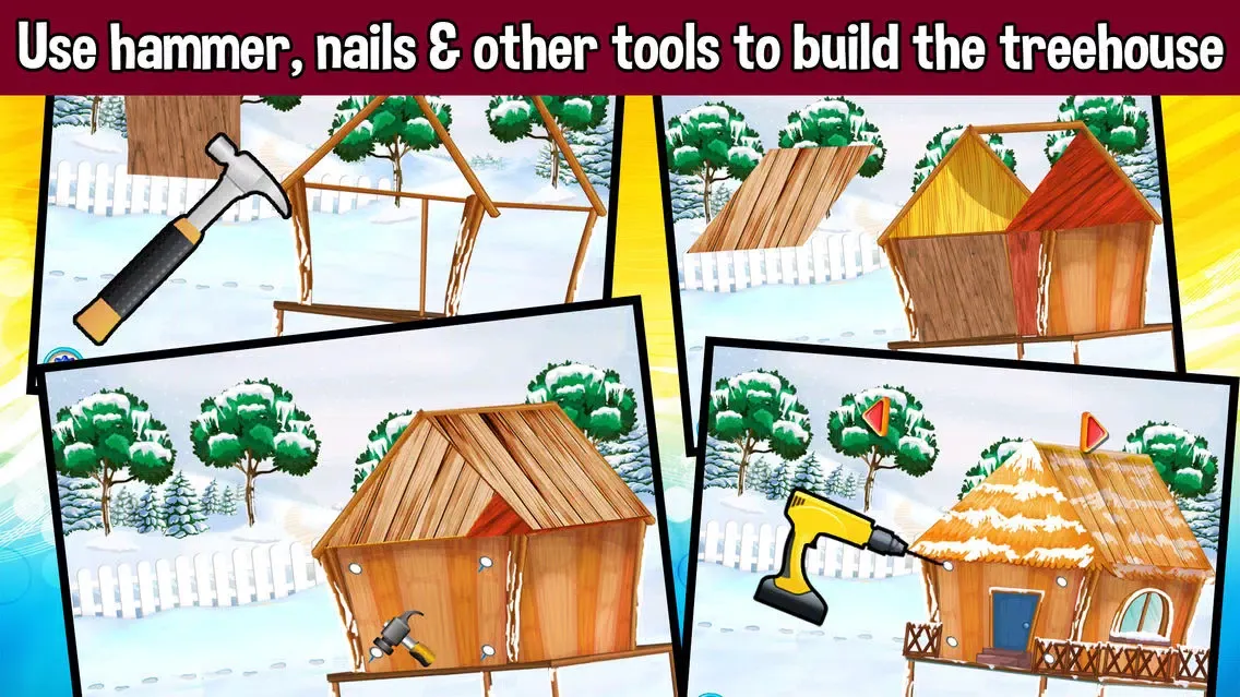 تصاویر Santa's Christmas Treehouse Builder